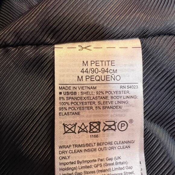 BANANA REPUBLIC Moto Jacket in Navy Blue Women's Medium - Picture 10 of 10